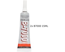 B7000 Lijm 15 ML – Voordeelverpakking (2 x 15 ml) – Voor smartphones, tablets, sieraden en meer