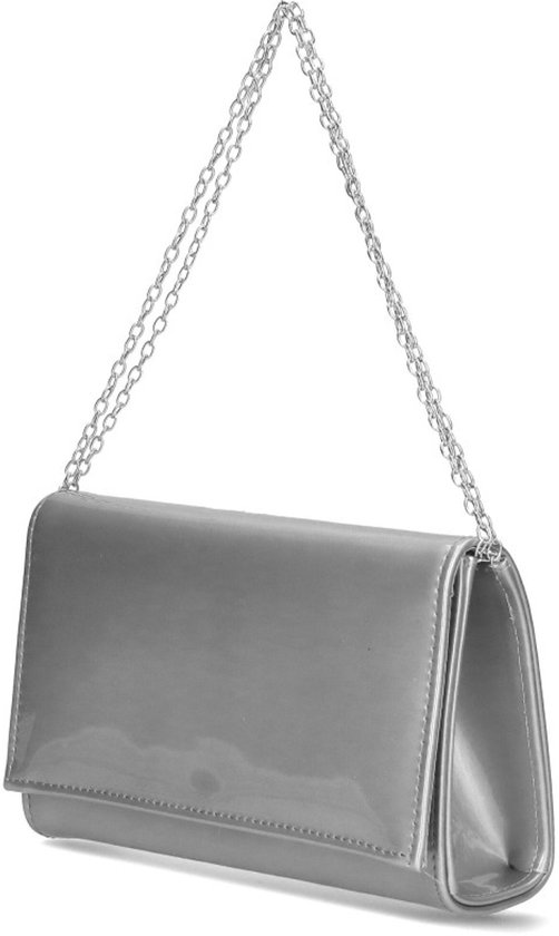 Miss Lulu Dames Clutches Elegante Suède Clutches Met Diamantenmotief Avondtas Met Ketting Voor Bruiloften Feesten Crossbody Handtas Bruiloft Bruidstas