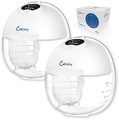 Bol.com Kolvy® Air Draadloze Elektrische Borstkolf - Dubbel - Intelligente Kolfapparaten - Handsfree Breast Pump - Met E-Book - ... aanbieding