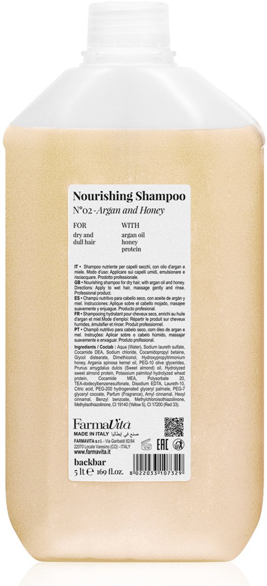 Shampoo Back Bar Nº02 Farmavita