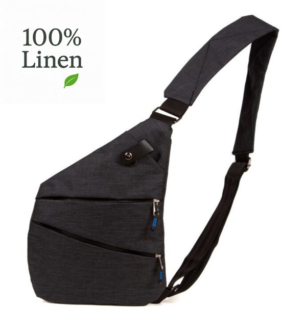 Anti Diefstal Crossbodytas Heren - Schoudertas - Telefoontasje - Heuptas - Schoudertas Dames - Crossbody Tas Dames - Schoudertas Mannen - Schoudertas Heren Crossbody - Crossbody Bag Heren - Anti-Diefstal
