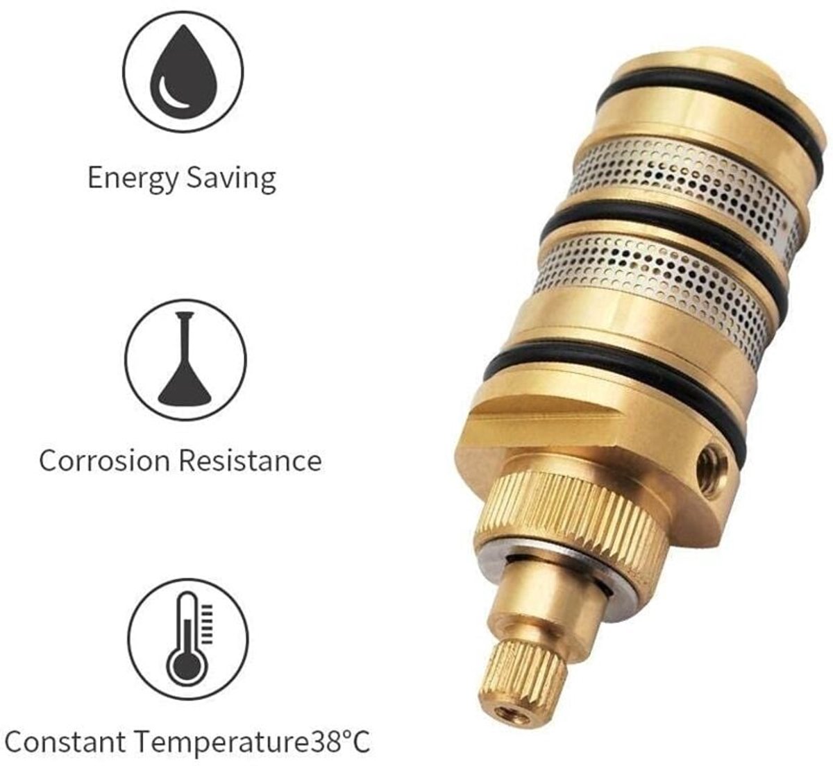 GESSI Origini thermostatische mengkraan met stopkraan