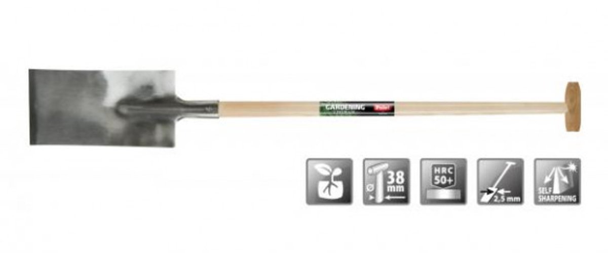 Polet Qt-damesspade 280/150 t-steel