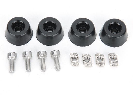 QUARKZMAN M10 rubberen houders met schroefdraad, trillingsisolatoren, cilindrische schokdempers met pennen 40 x 20 mm, 4 stuks
