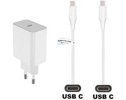 OneOne 45W super snellader. Oplader met Sterke 0,8m USB C naar C kabel. PD lader adapter past op Redmi Note 14 Pro, Note 14 Pro +, Turbo 4, Pad 6S Pro, Pad Pro 5G, Pad Pro, K70 Ultra, K80, K80 Pro, Xiaomi