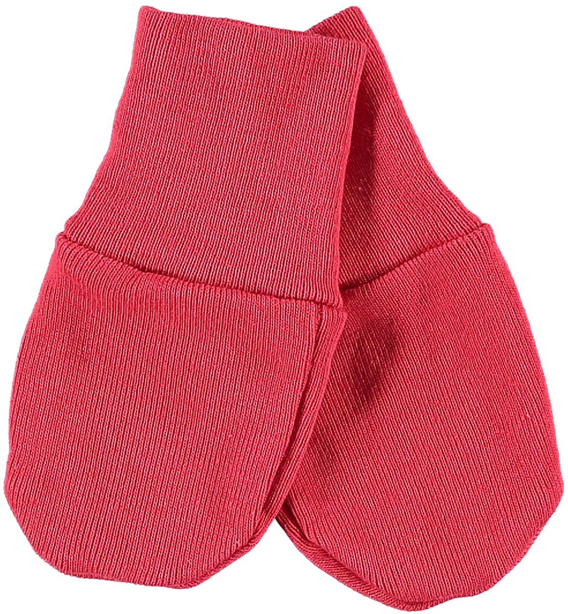 Baby (anti) krabwantjes rood biologisch katoen