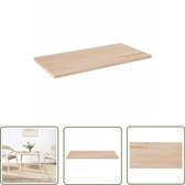 Plateau de table The Living Store - Bois de pin Massief - 110 x 55 x 2,5 cm - Non traité