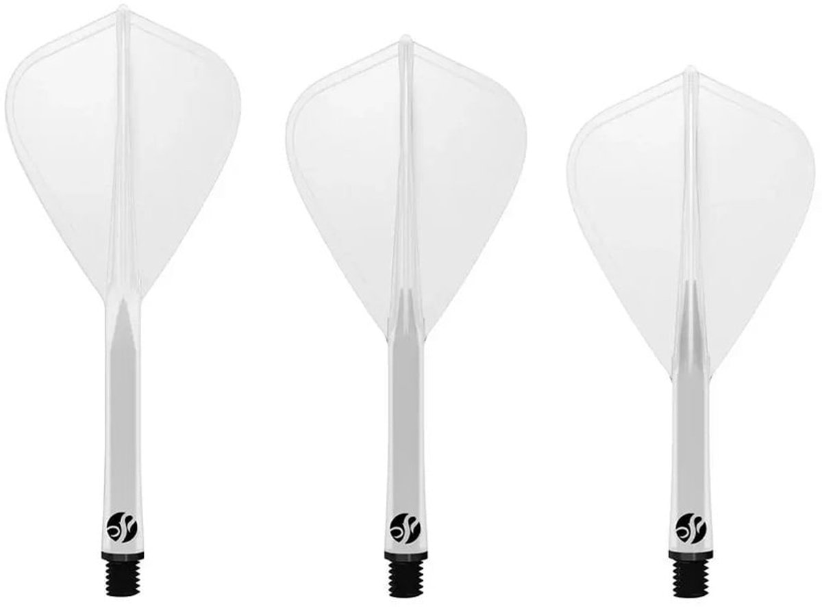 Shot Flight Deck System Clear Kite - Dart Flights Medium