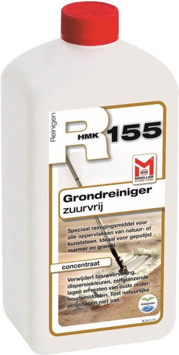Moeller HMK R155 Zuurvrije Grondreiniger – Professionele Steenreiniger voor Tegels, Natuursteen & Vloeren – 1 Liter