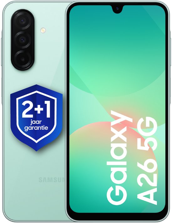 Samsung Galaxy A26 5G - 128GB - Mint + 1 jaar extra garantie