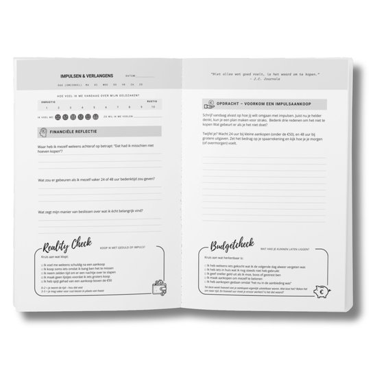 Financieel Dagboek - Budget Planner - Money Mindset Journal - Financieel Vrij - Dagboek Volwassenen - Met Quotes en Oefeningen - Anti Stress - Dagboek voor Zelfreflectie - Budgetplanner