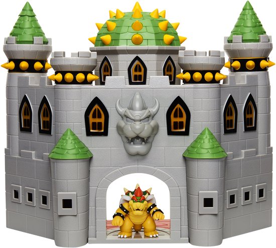 Super Mario Action Figure - Deluxe Bowser's Castle Playset