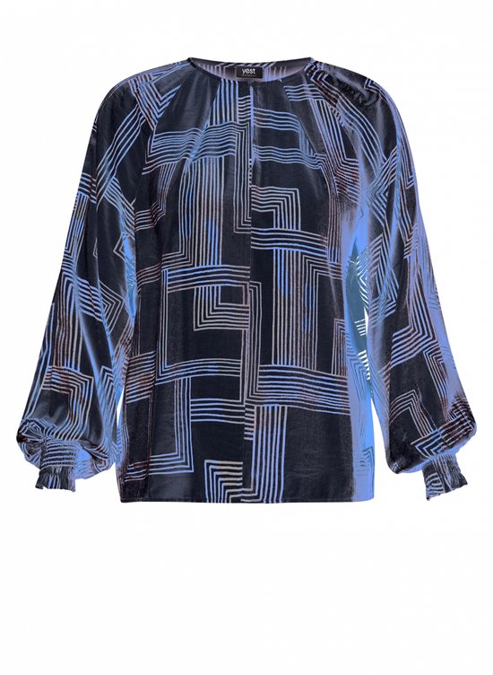 YEST Billie Tops - Dark Navy/French Blu - maat 48
