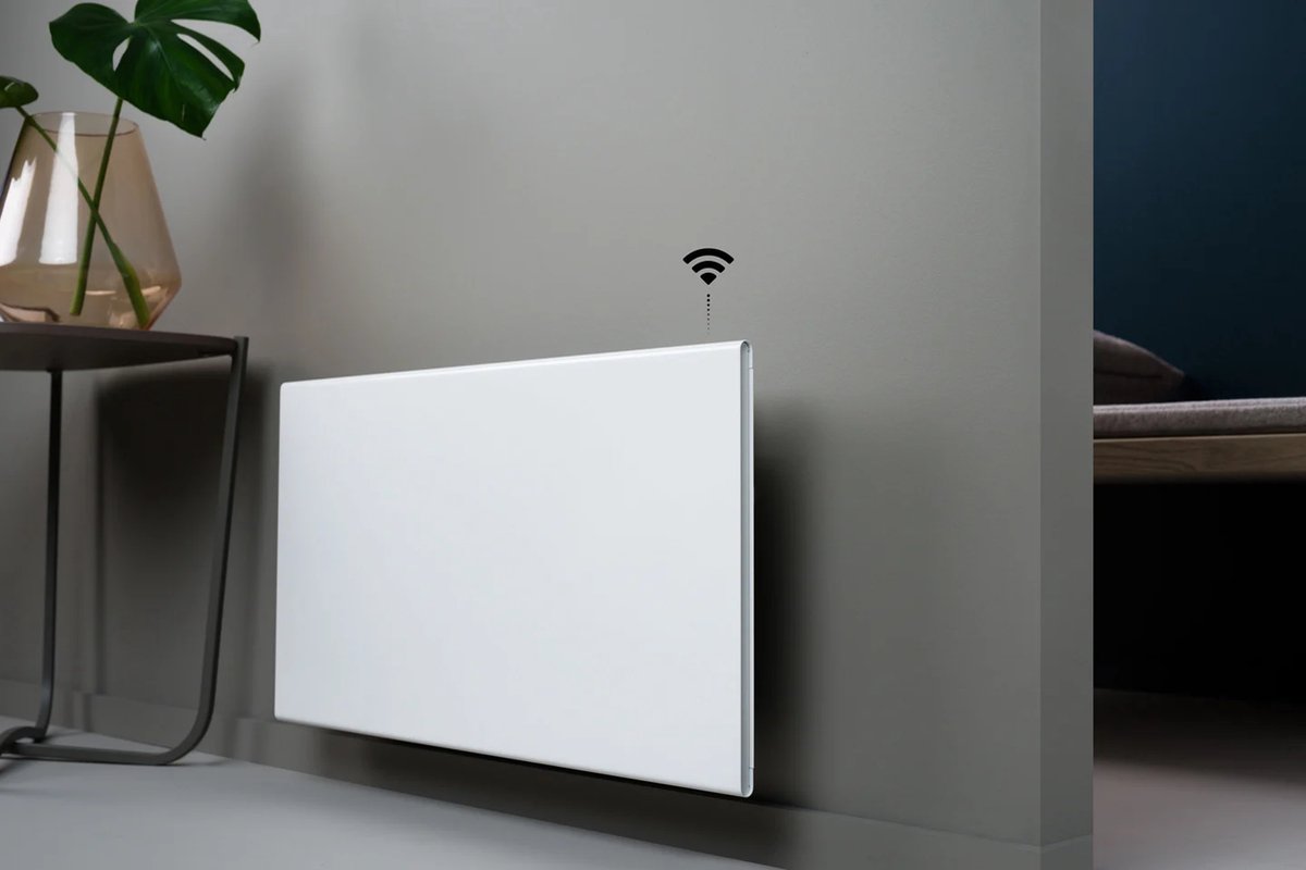 VH Smart Convector Wit "Slim Eco" - 2000 watt - Wifi functionaliteit - Instelbaar vermogen - Voor wandmontage