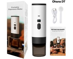 Ohana DT - Draagbaar Koffiezetapparaat - Draagbare Koffiemachine - Geschikt Voor Poeder \ Capsules \ Dolce Gusto =