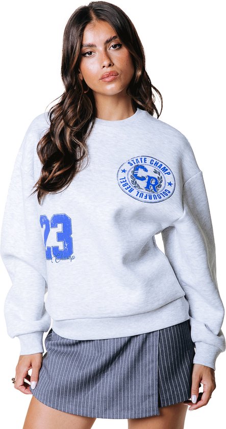 Colourful Rebel State Champ 23 Dropped Shoulder Sweat - S