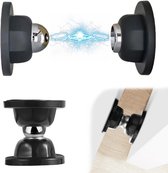 deurstopper buiten-Deurstopper tegen botsingen - deurstopper voor aan de muur - zelfklevende deurstopper - magnetische deurstopper voor aan de muur - compact - neemt geen ruimte in beslag - sterke magnetische aantrekkingskracht (zwart-Twee pakketten)