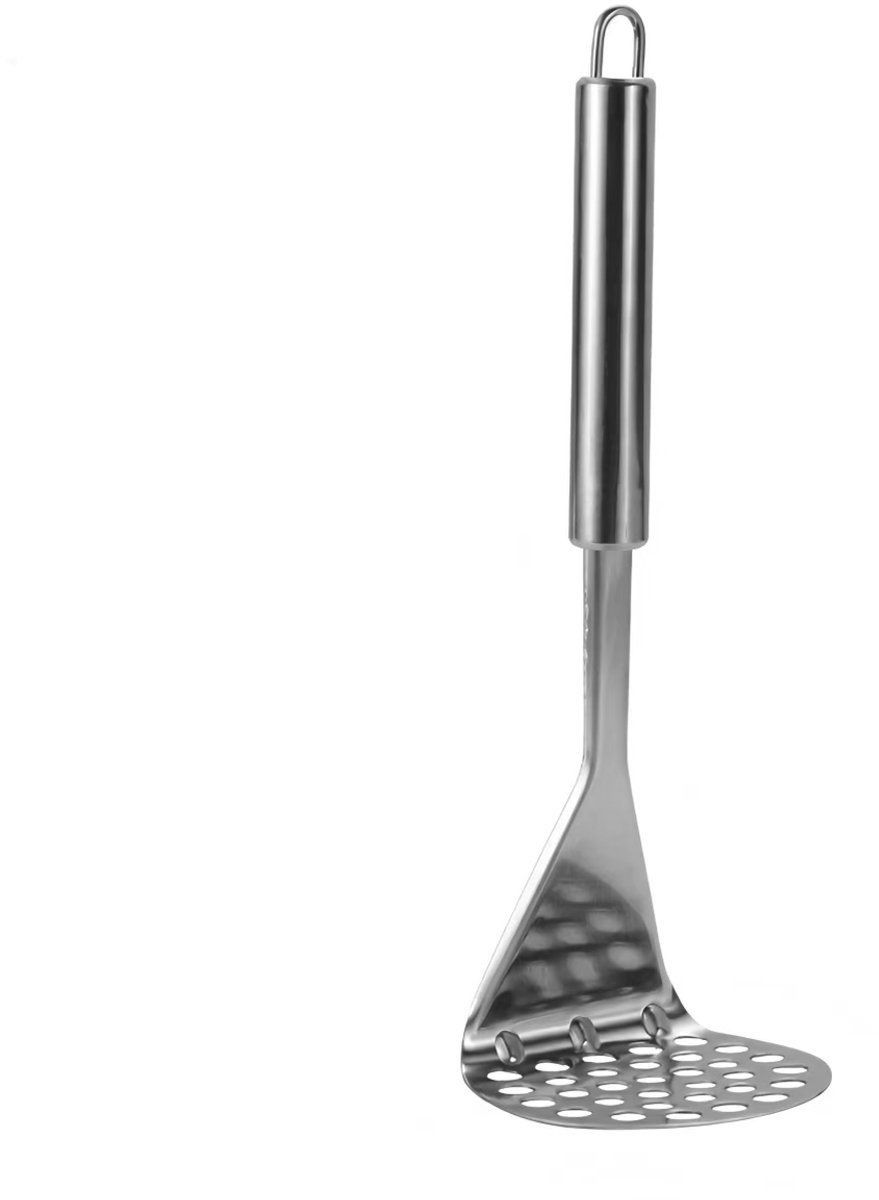 Aardappelstamper RVS - Kleine of Middelgrote Pan - Pureestamper RVS - Stampot - 26 x 8.5 cm