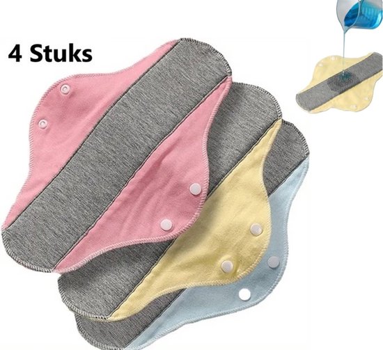 Culotte menstruelle I Sous-vêtement menstruel I Culotte menstruelle I 4 couches I Alternatief aux Serviettes hygiéniques I Lavable I Zwart I Taille M