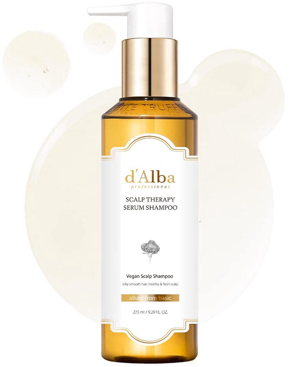 d'Alba - Scalp Therapy Serum Shampoo – 275 ml – Vegan truffelshampoo voor gevoelige hoofdhuid en droog haar