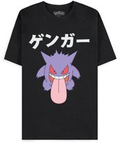 Pokémon - Gengar Japan Heren T-shirt - L - Zwart