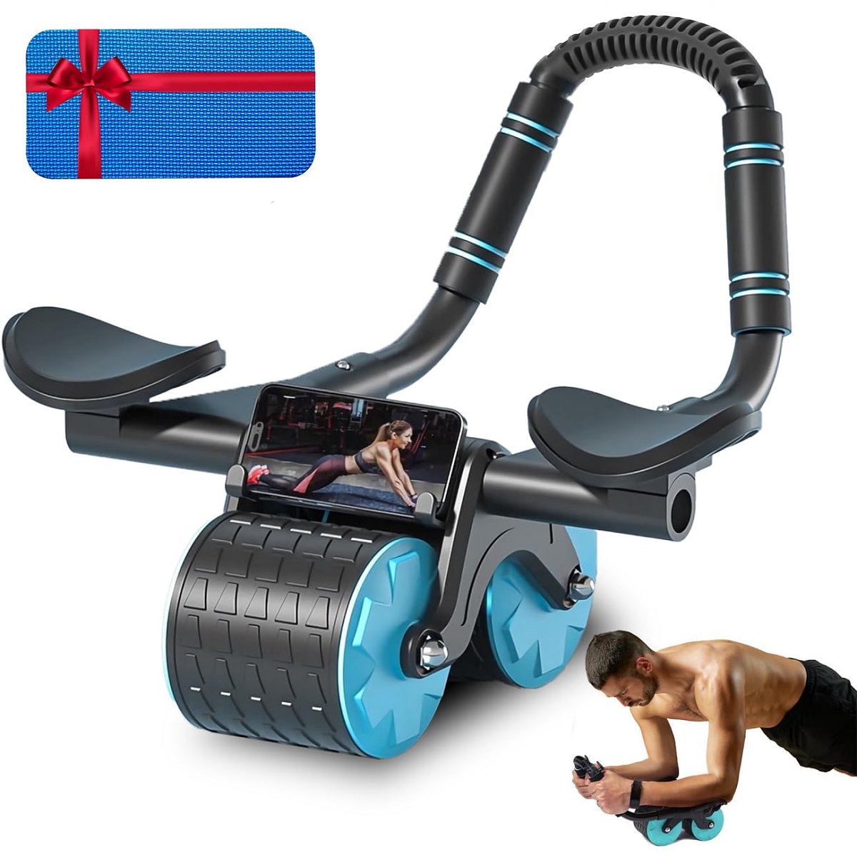 Ibenzoa® Buiktrainer met Automatische Terugveerfunctie en Comfortabele Elleboogsteun voor Thuisgebruik