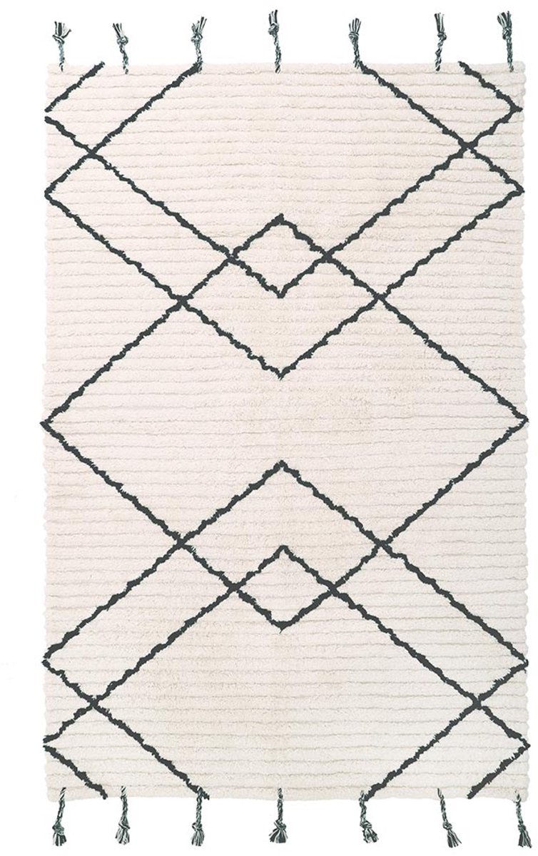 Nattiot - Bohemian Viktor Black Medium - Vloerkleed Voor Kinderkamer 135 cm x 190 cm