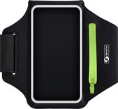 Brassard de sport Smath Luxe pour téléphone portable - Antidérapant - Zwart