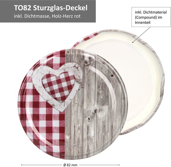 MorNon 100 Stück Twist Off Deckel Ersatzdeckel Verschlüsse