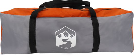 vidaXL - Tipi - Tent - 6-persoons - Grijs - en - Oranje - taft van Vidaxl — afbeelding 4