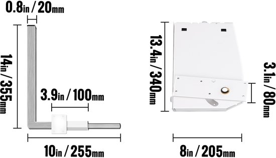 Kit Lit Escamotable Queen VEVOR - Quincaillerie Murale Robuste Pour Lit Mural Pliant