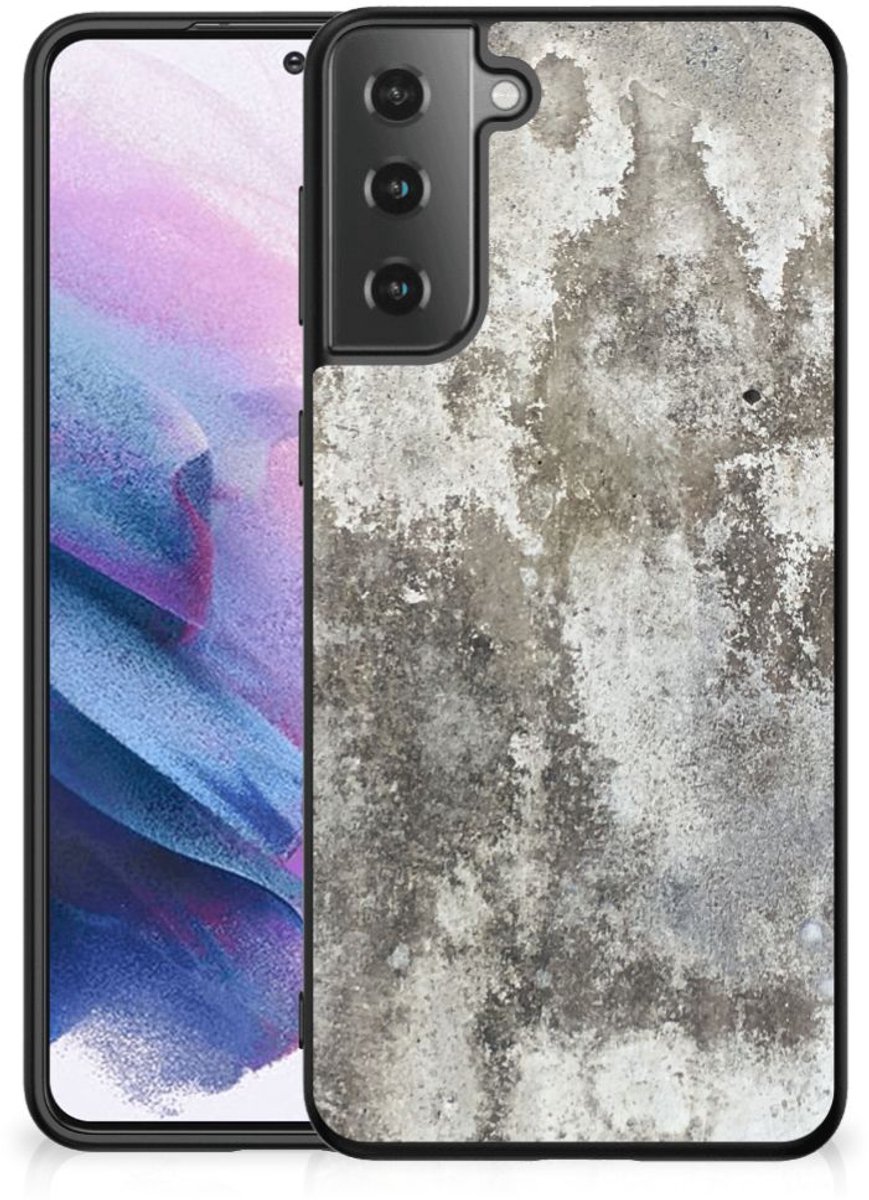 Samsung Galaxy S21 Plus Marmeren Print Telefoonhoesje Beton Print