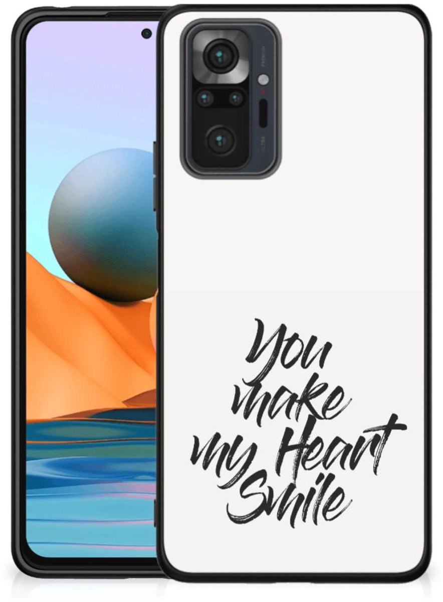 Xiaomi Redmi Note 10 Pro Telefoon Hoesje met tekst Heart Smile