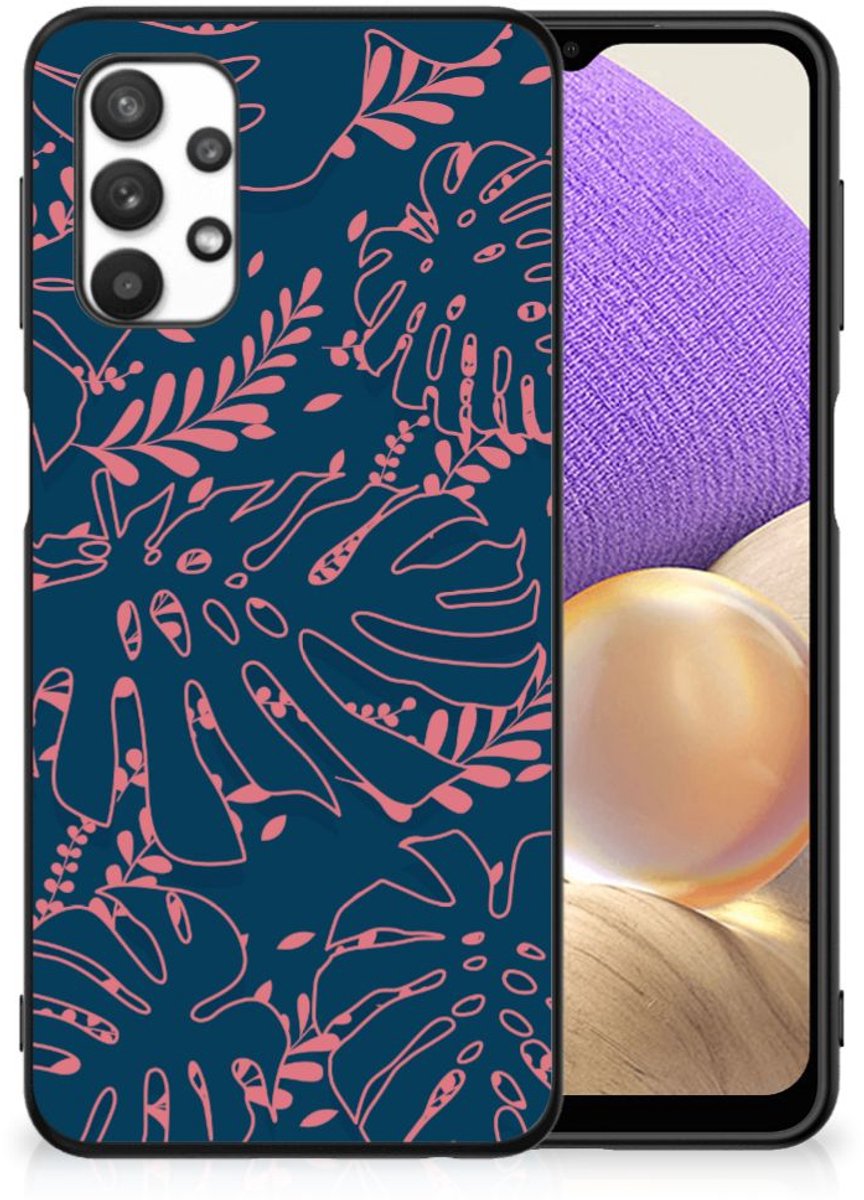 Samsung Galaxy A32 5G Bloemen Hoesje Palm Leaves