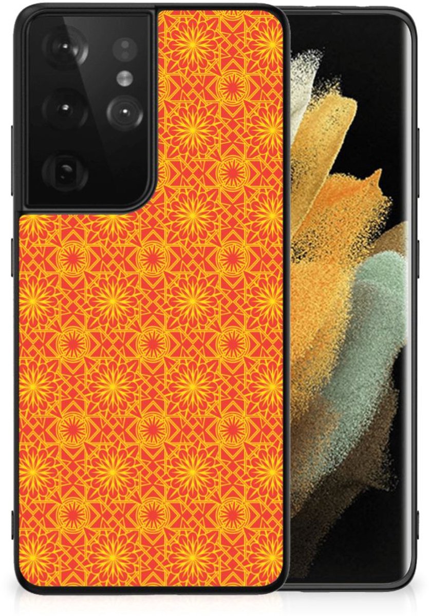 Samsung Galaxy S21 Ultra Back Case Batik Oranje