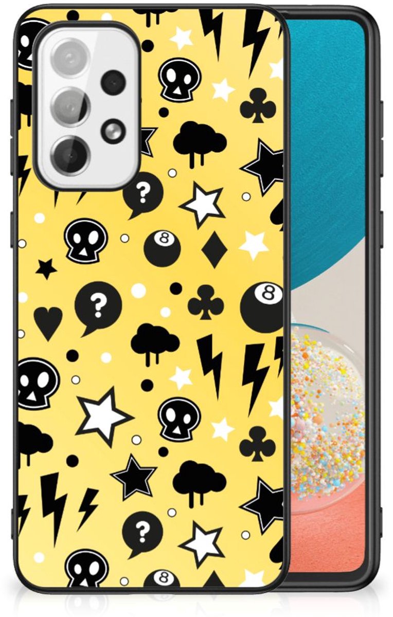 Telefoonhoesje Samsung Galaxy A73 Punk Geel