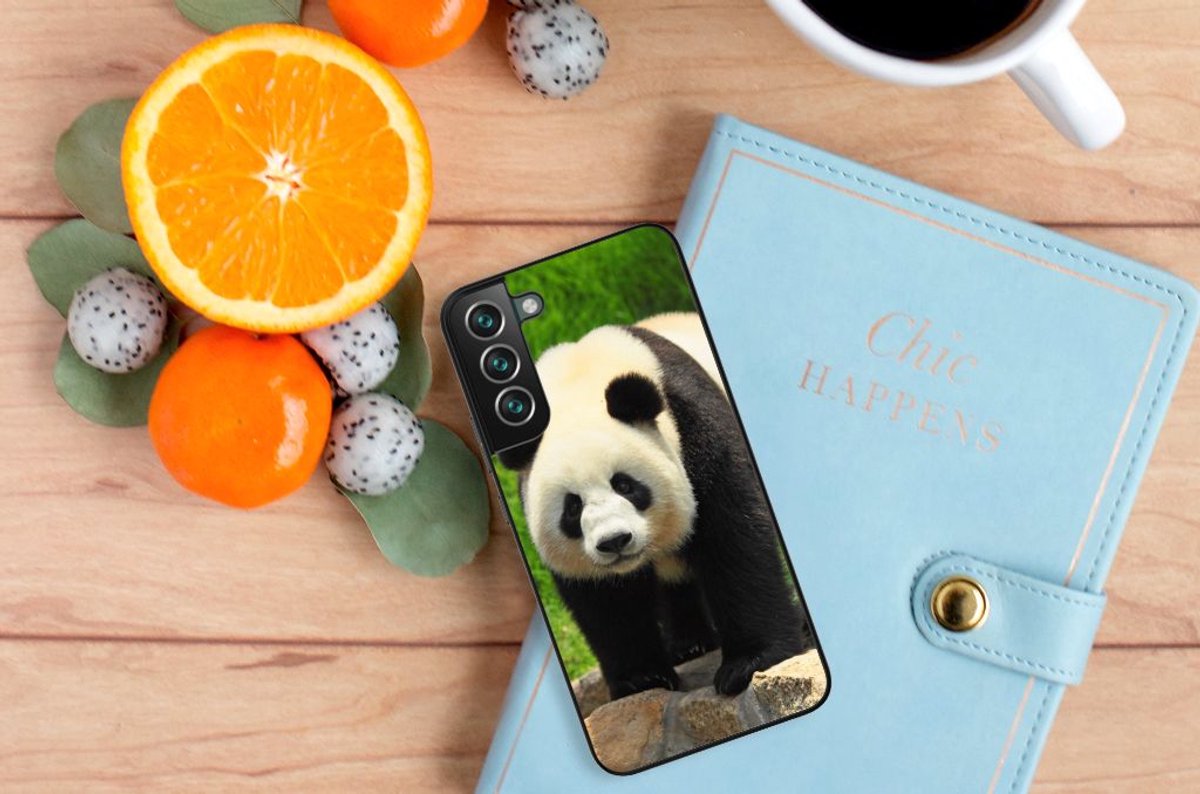 Back Cover voor Samsung Galaxy S22 Plus Dierenprint Telefoonhoesje Panda