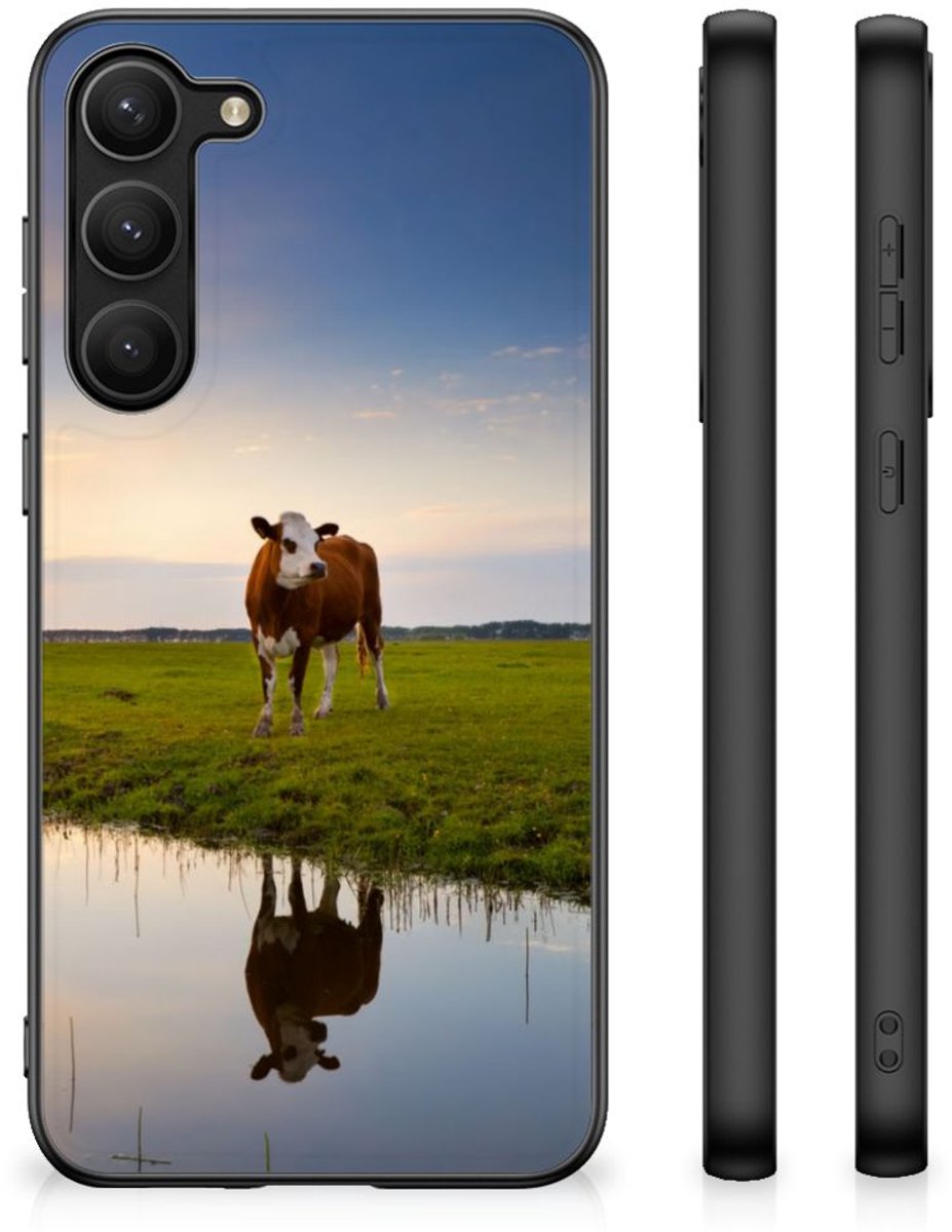 Samsung Galaxy S23 Plus Dierenprint Telefoonhoesje Koe