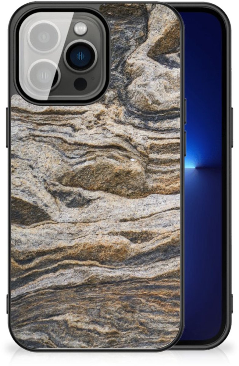 iPhone 13 Pro Marmeren Print Telefoonhoesje Steen
