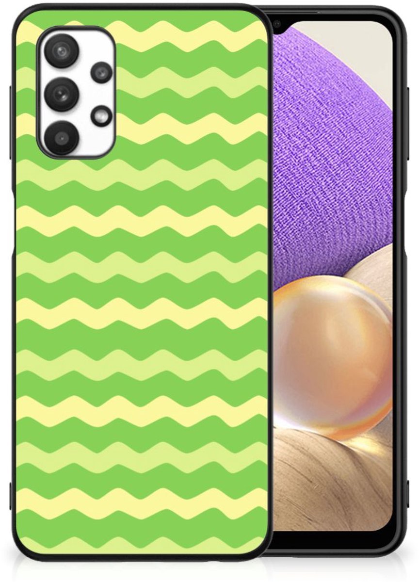 Samsung Galaxy A32 5G Back Case Waves Green