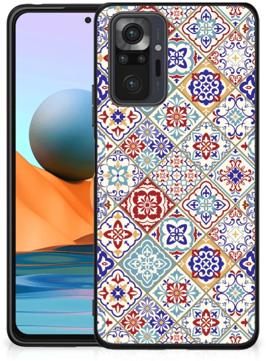 Xiaomi Redmi Note 10 Pro Marmeren Print Telefoonhoesje Tiles Color