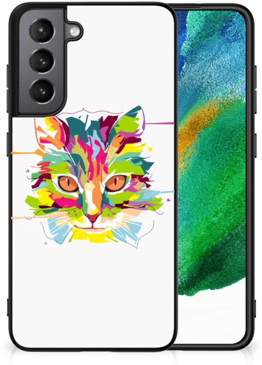 Samsung Galaxy S21FE Hoesje Cat Color