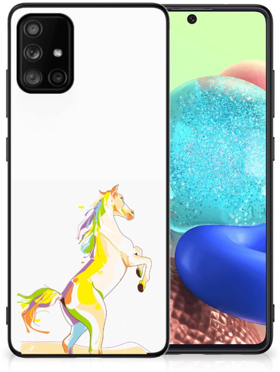 Samsung Galaxy A71 Hoesje Horse Color