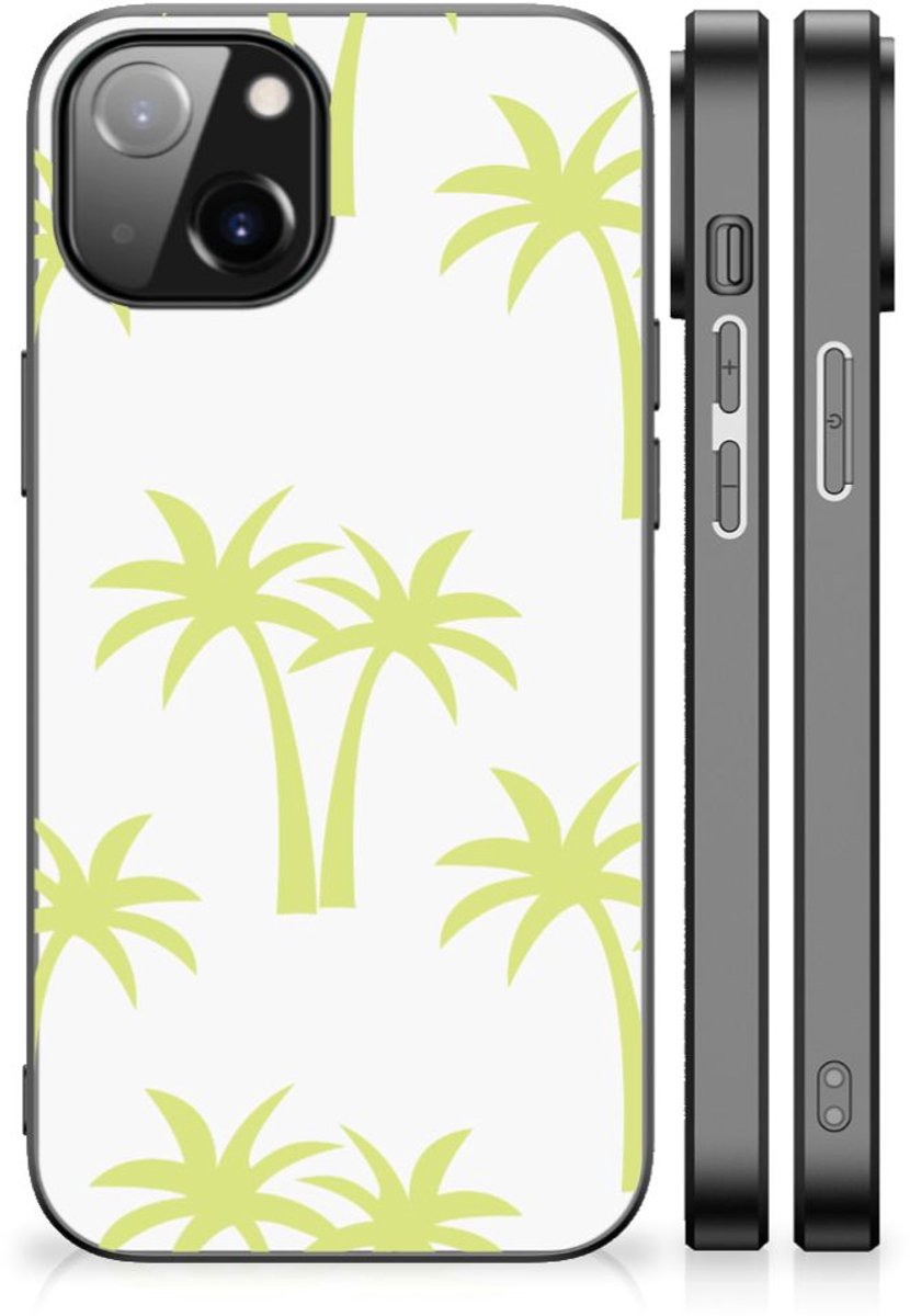 Apple iPhone 13/14 Bloemen Hoesje Palmtrees