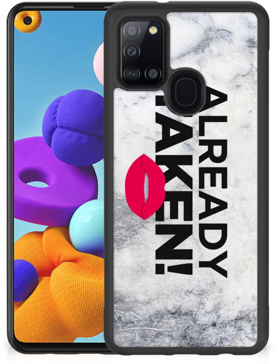 Samsung Galaxy A21s Hoesje met Quotes Already Taken White