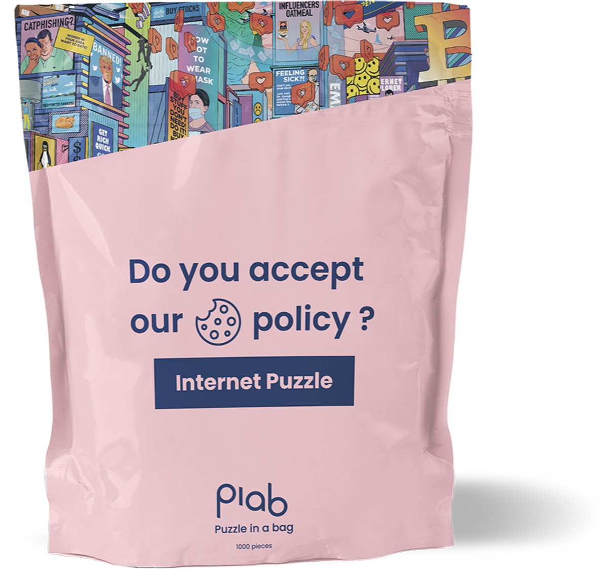 Puzzle in a Bag - Het Internet - Puzzel - 1000 stukjes