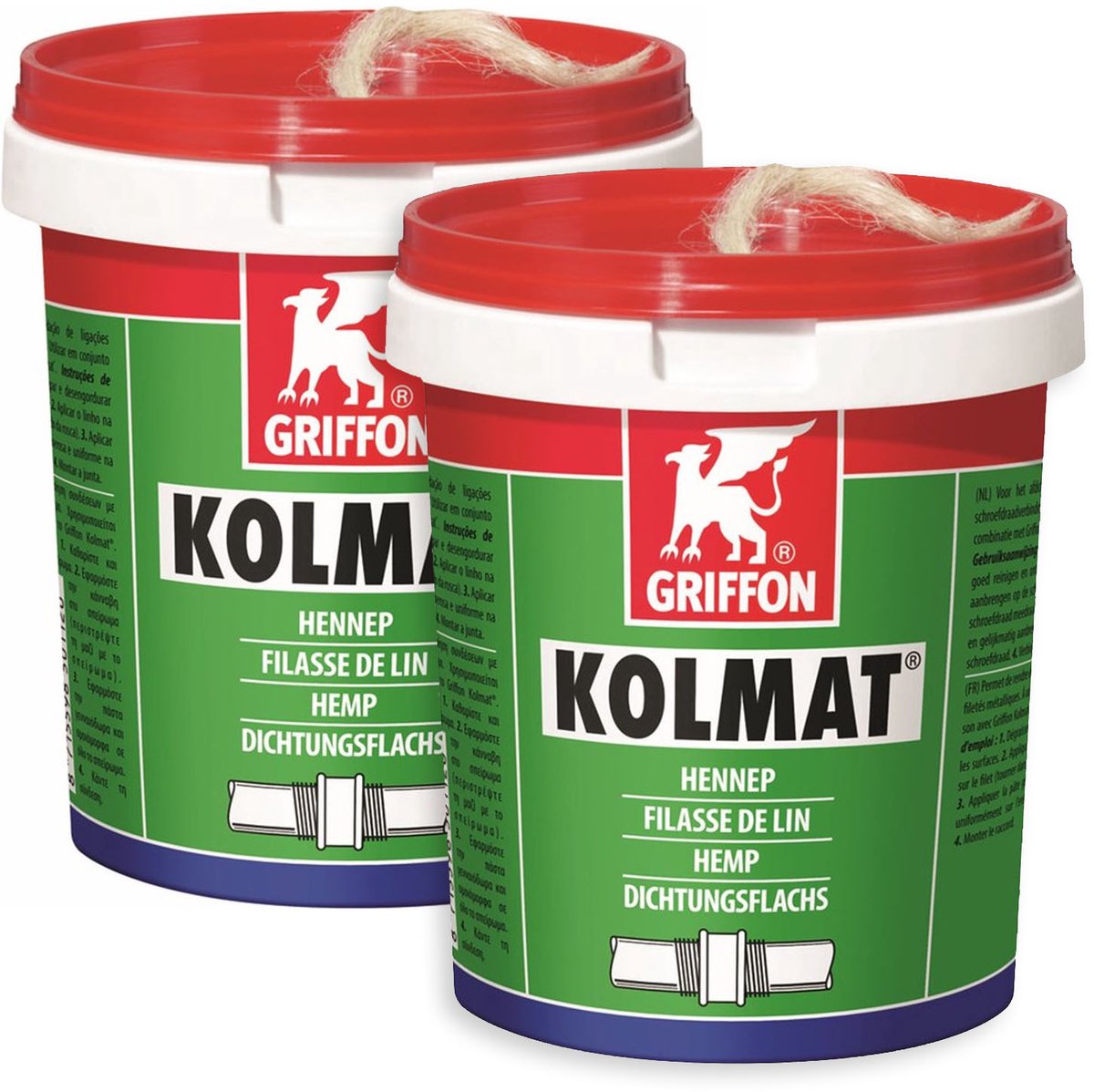 Griffon kolmat Pijphennep - hennep - 100 gram - 2 stuks