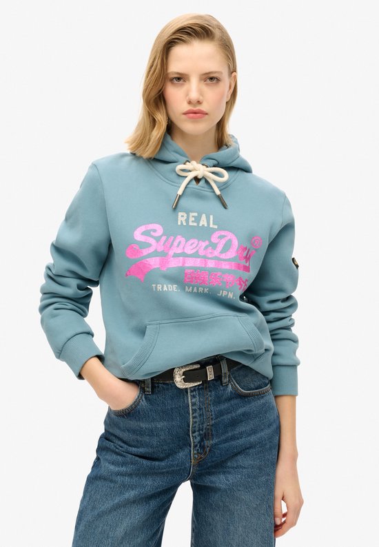Superdry - Sweat à capuche avec logo Vintage orné - Femme - Sweats à capuche à capuche