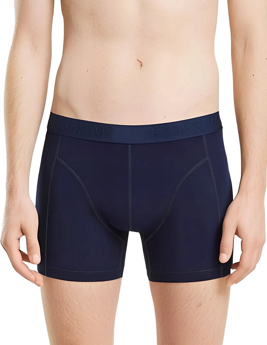Fun2wear Funderwear 2-pak heren boxershorts - Grote maten - Katoenen mannen ondergoed big size - Donkerblauw / 4XL