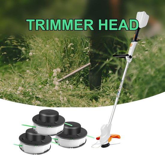 3-stuks vervangende spoel geschikt voor de Stihl FSA 56 snoermachine - inclusief grasmaaier spoel Autocut 2-2 kop C2-2, geschikt voor de vervangende grasmaaikop voor de snoermachine van Merkloos	 — afbeelding 4